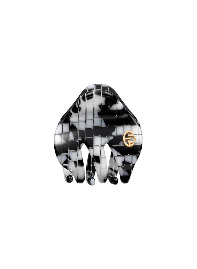 EVITA PERONI Small Hair Clips, Mini Hair Clip for Hair, Little Tiny Claw Clips for Women Girls Half Updo, Black and White - Image 1